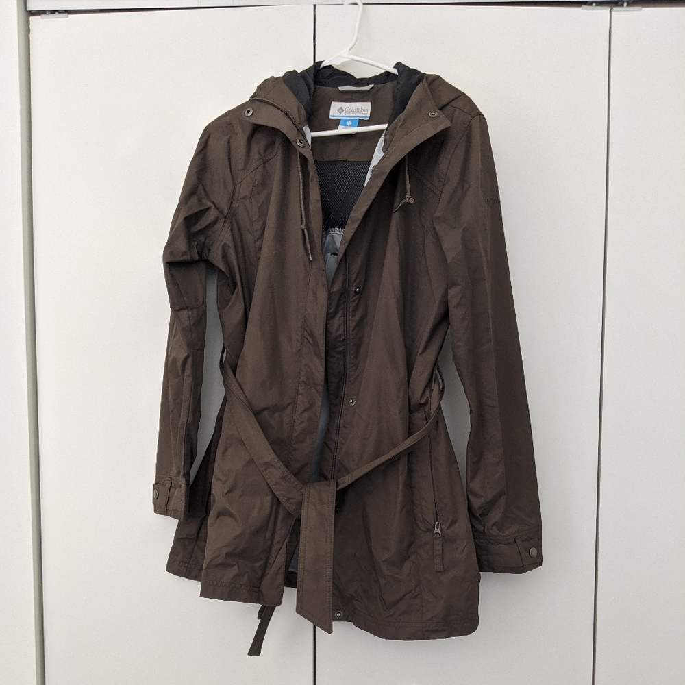 Columbia Hooded Rain Trench size L